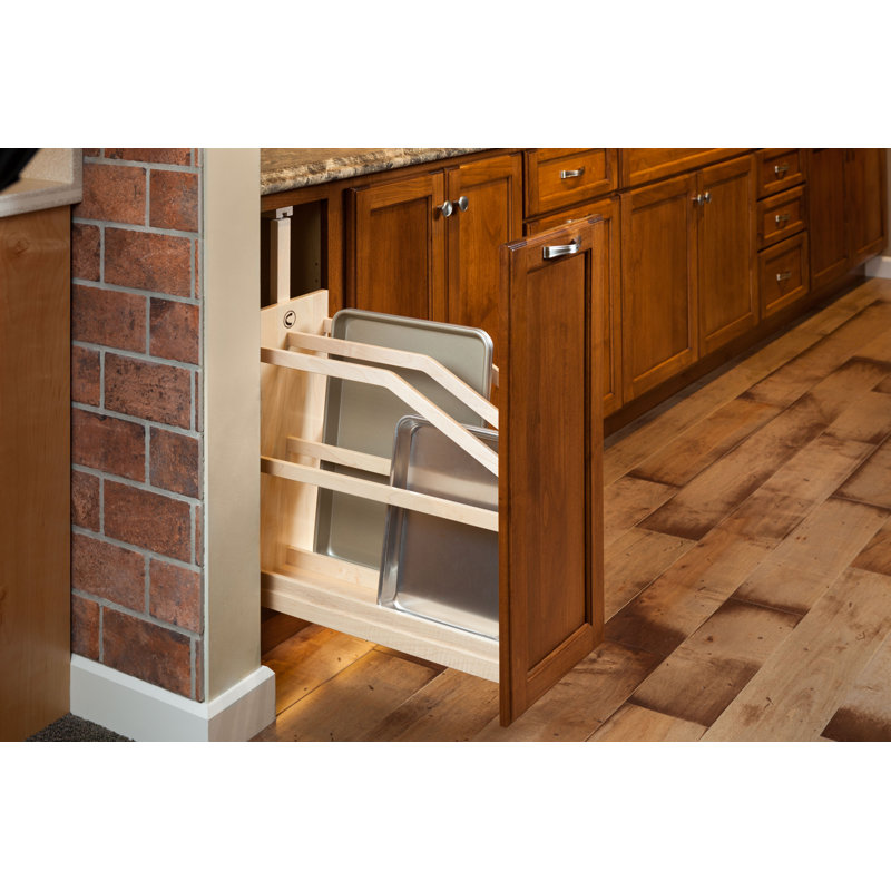 Wood Pull Out Pantry, 9 H x 20 W x 8.8 D