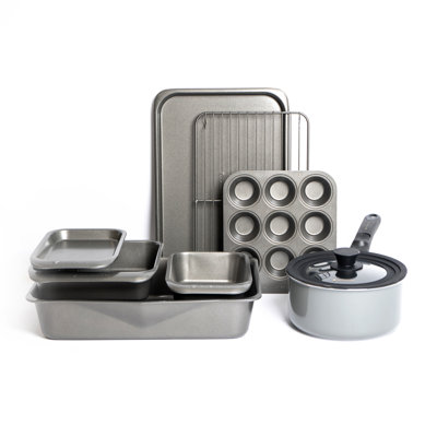 MasterClass Smart Space Non-Stick 7pc Bakeware Set and Saucepan Set