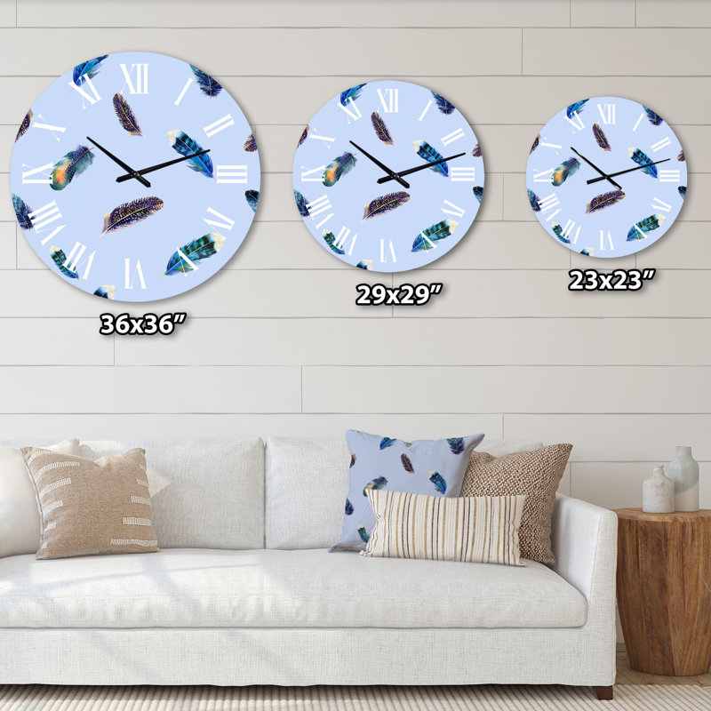 Horloge murale bohème et éclectique Boho, Moyenne