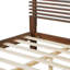 Structure de lit de qualité supérieure en bois massif de qualité supérieure avec tête de lit, couleur noyer, capacité de 600 lb, pour chambre à coucher moderne, aucun sommier requis, convient à tous les matelas-442950319-442950317