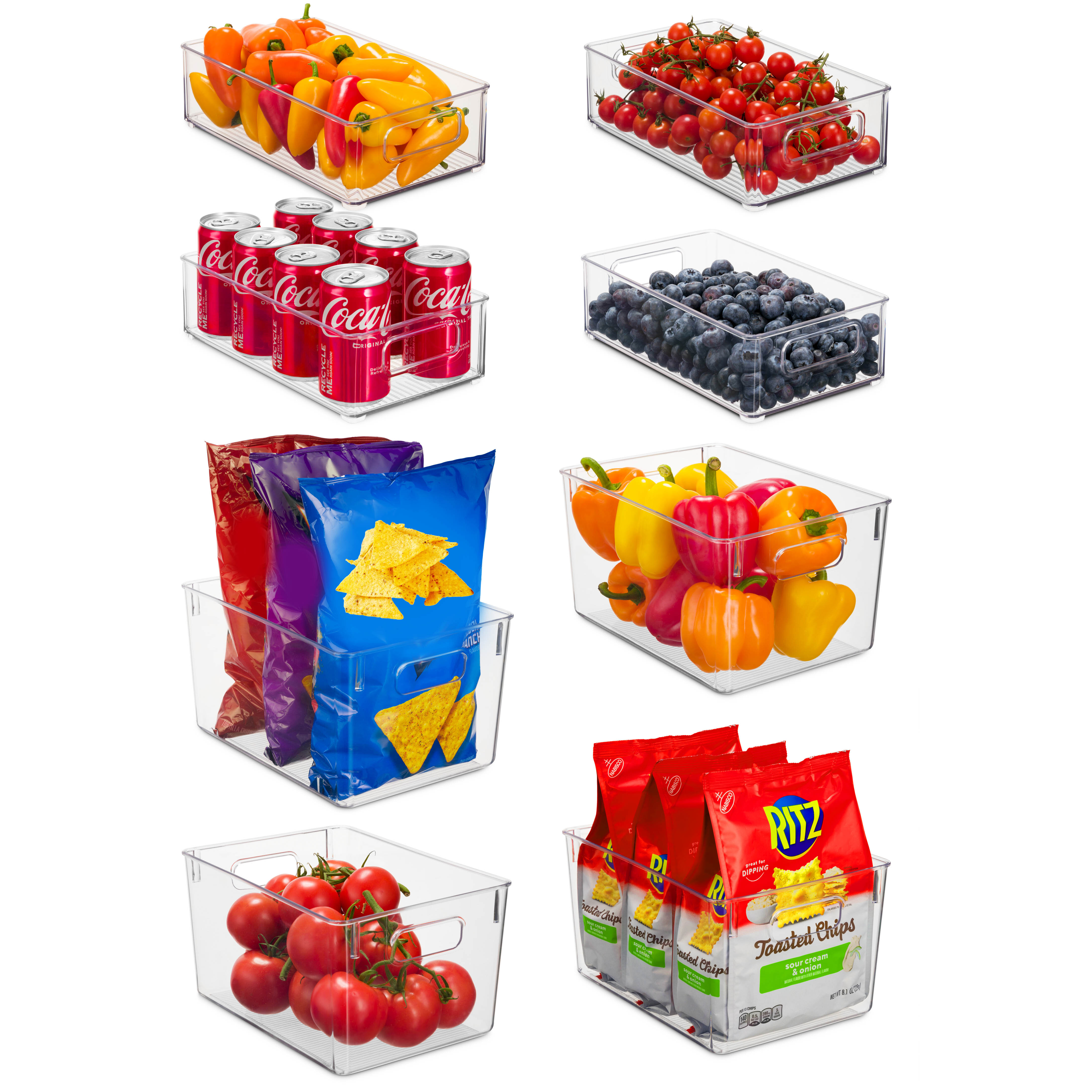 Prep & Savour Caydan Set of 12 Fridge Bin & Reviews