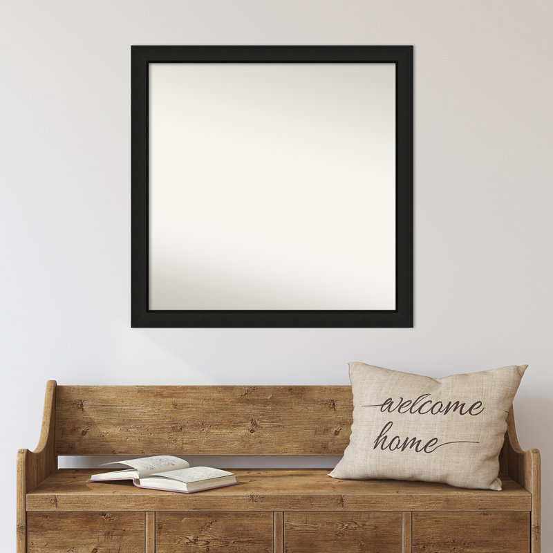 Phil Solid Wood Wall Mirror, Square, 29.25" x 29.25"