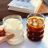Unique Caterpillar Shaped Transparent Glass Drinking Cups Multi-Segment Curved Body