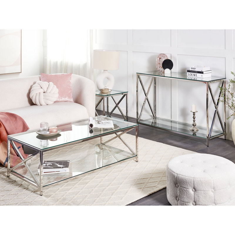 Bruun 120cm Glass Top Console Table