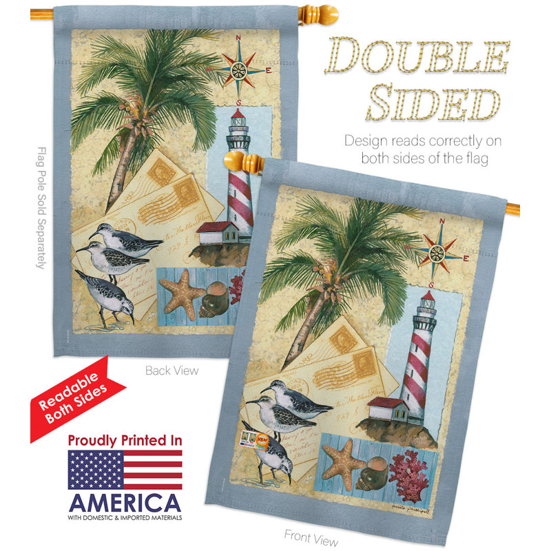 Double Sided 40'' H x 28'' W Polyester Flag Set