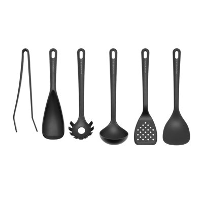 HENCKELS Silicone Onyx 6-Piece Cook & Serve Utensil Set