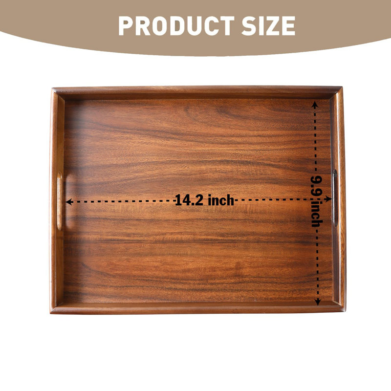 Plateau en noyer Millwood Pines Cliett, H 1,6 po x l 14,2 po x L 9,9 po