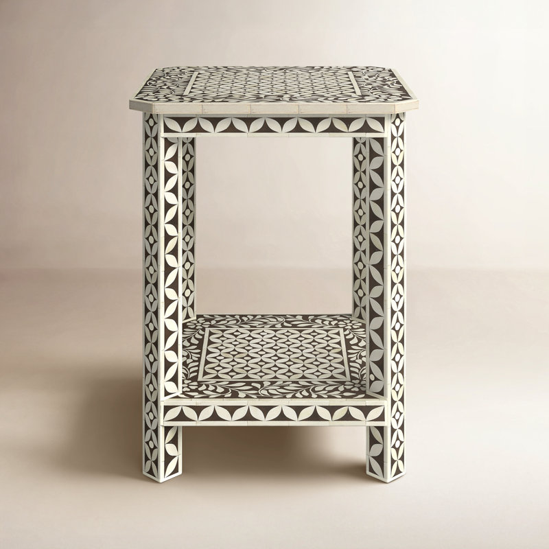 Amelia Bone Inlay Side Table
