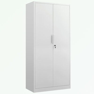 2-Door File Cabinet with Lock and 4 Adjustable Shelves