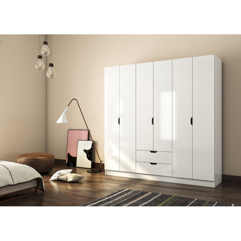 Balltown 6 Door Manufactured Wood Wardrobe