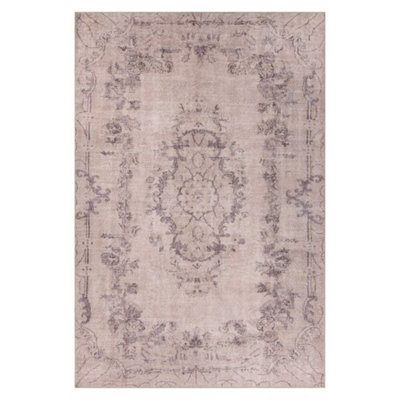 Luxurious Machine Washable Area Rug, 4.9 x 7.5 Feet, 100% Polyester, 1850 g/m², Pile Height: 0.2 inches | Eco-Friendly Recycled Poly Cotton Backing | Perfect for Living Room & Bedroom, Soft and Durable Design
