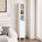 66.92" Bathroom Storage Cabinet With Adjustable Shelves - Slim 1 Door Freestanding For Home, Bathroom, Kitchen, Villa White Reading Room