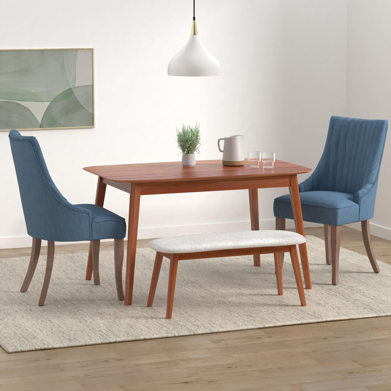 Chaise de salle à manger Brinae, Bleu
