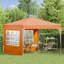 Vidaxl Pop-Up Party Tent Oxford Fabric Canopy Event Shelter Outdoor Gazebo-126173657-126173660