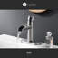 Robinet de lavabo de salle de bain à poignée simple avec drain - collection Sozu - nickel brossé-70095435