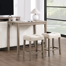 41.5" Wide 3-Piece Modern Counter Height Pub Table Set With USB Port Backless Stools
