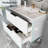 Aqualuxe Modern Wall-Mounted Floating Vanity with Ceramic Sink-118690819-118690816