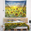 Tapisserie du domaine du tournesol floral-28486989