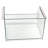 Azar Displays Small Clear Stackable Bin, 4-pack