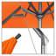Parasol de marché Broadmeade octogonal Sunbrella-755160792