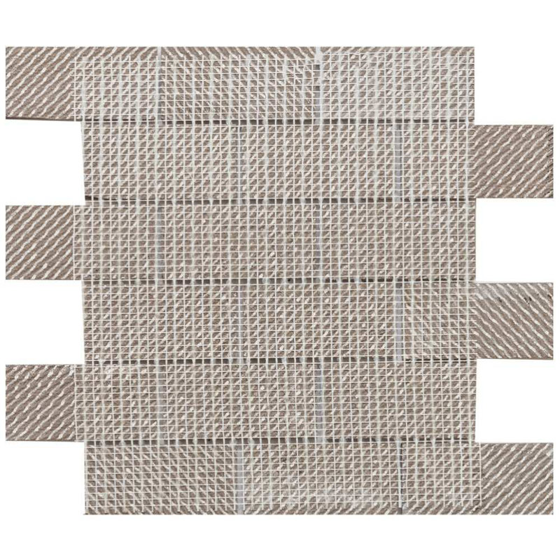 The Wilds 2" x 4" Porcelain Mosaic Wall & Floor Tile, Gray
