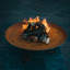 Round Steel Wood Burning Smokeless Fire Pit-49559212