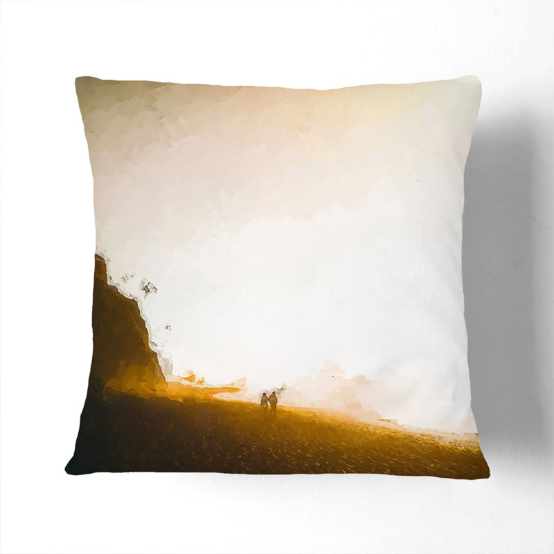 Square Throw Cushion, 55cm H x 55cm W x 20cm D, White