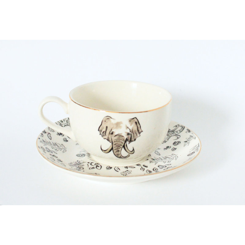 Deena Porcelain Teacup and Saucer