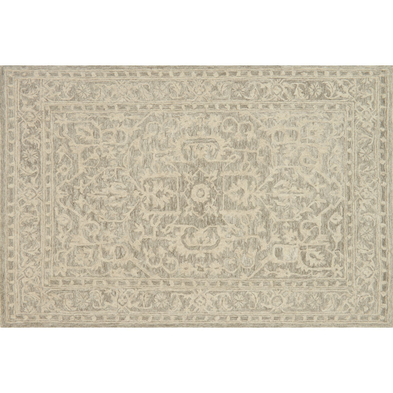 Darryl Wool Floral Indoor Rug, Rectangle 3'6" x 5'6"