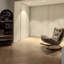 Chaise berçante moderne rembourrée