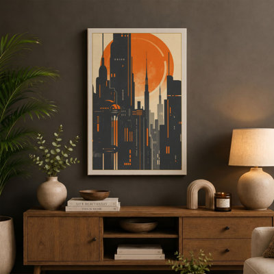 Skyline Art Deco - Wrapped Canvas