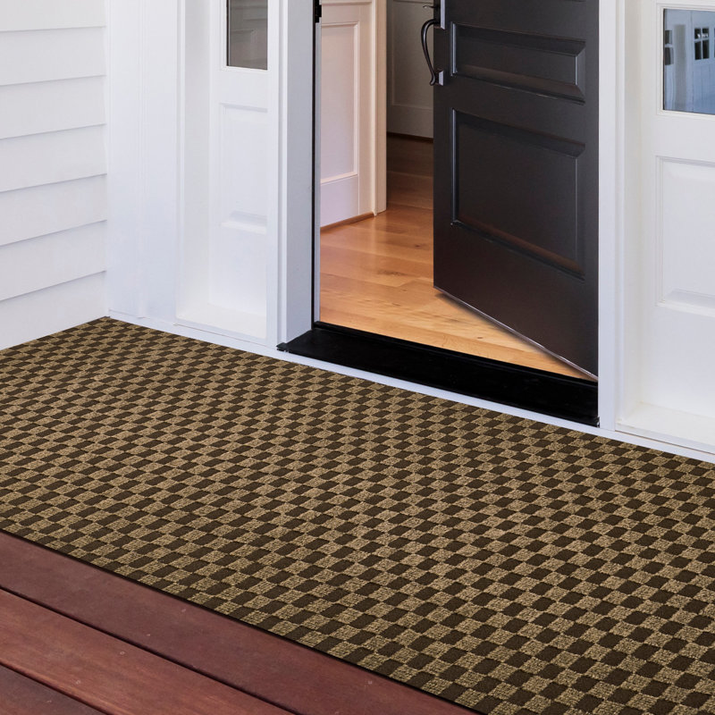 Malesia Checkered Rug, Square 5' x 6'