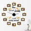 Horloge murale surdimensionnée 52,6 po Rowana
