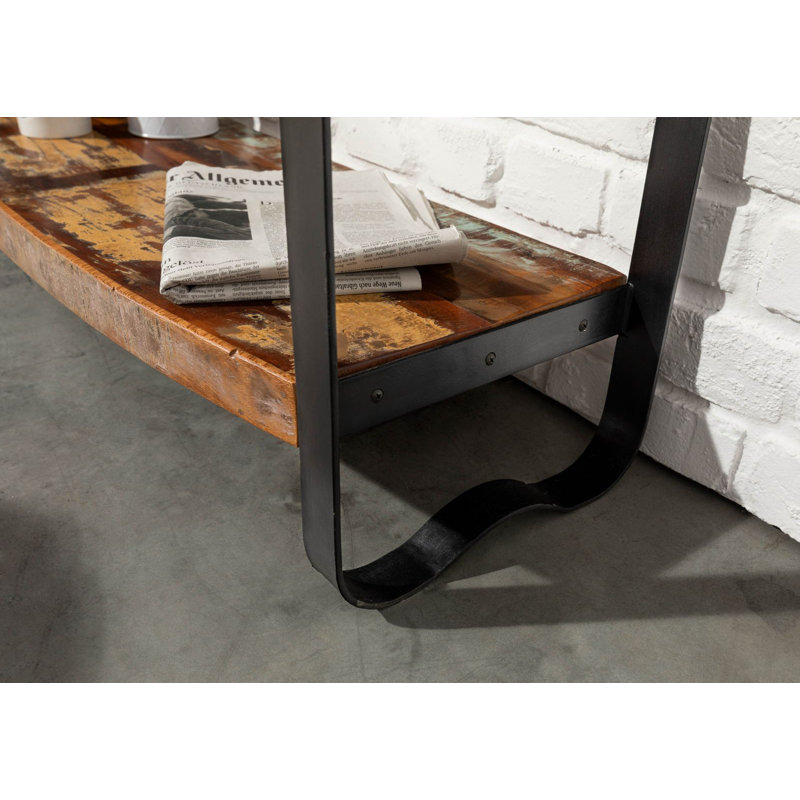 105cm Solid Wood Top Console Table