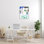 Art mural moderne sur toile tendue sur toile, "Modern Villa Outdoor" par Jen Bucheli