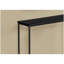 Table d'appoint, console, vestibule, étroit, canapé, salon, chambre à coucher, stratifié noir, métal noir, contemporain, moderne-848553219