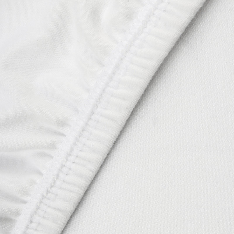Jersey Knit StretchWrap Box Spring Cover, White, Queen
