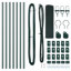 Welded Wire Fence With 7 Posts Steel-94017019-94017022