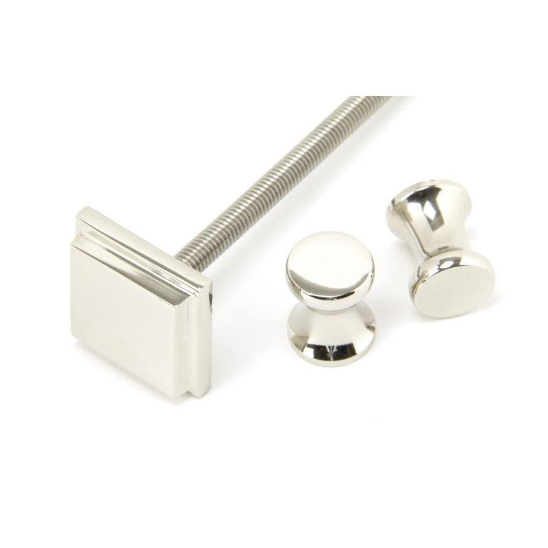 Art Deco Slimline Door Knocker, Polished Nickel