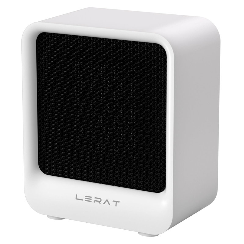 Mini appareil de chauffage portatif portatif pour l'intérieur, petit radiateur de bureau à chauffage rapide 500W - blanc