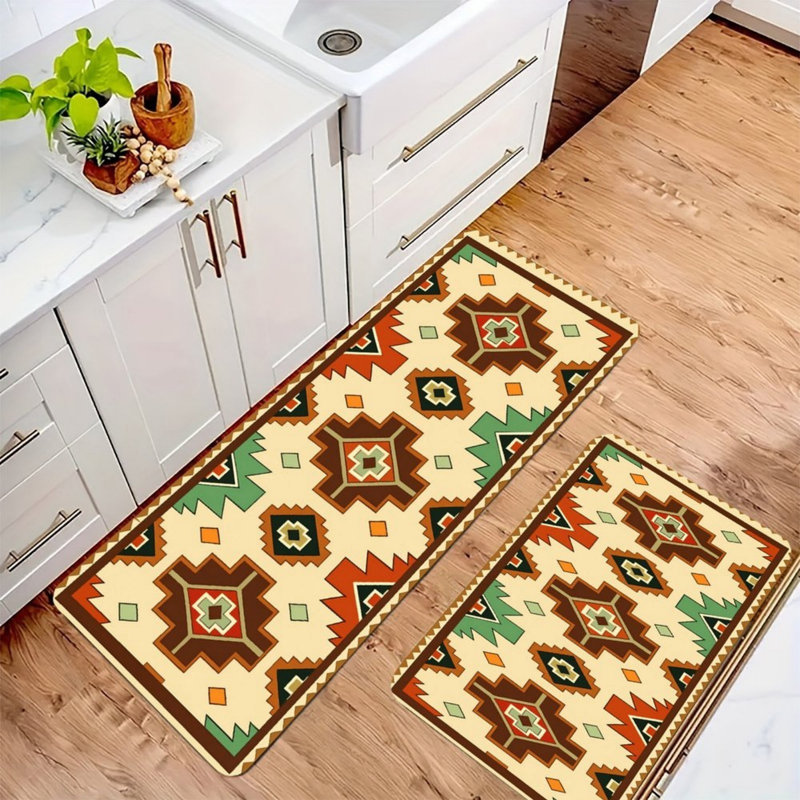 Tapis de couloir et cuisine beige Southwest