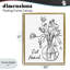 Cadre flottant «Get NUE Flower Contour», design par lettré et doublé-1163637902-1163637903