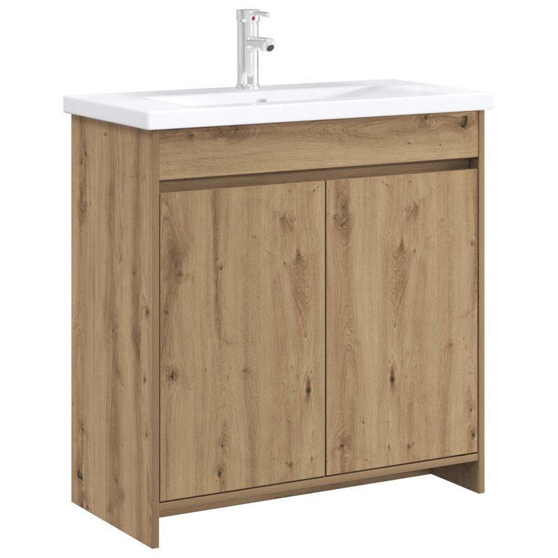 78.5cm Bathroom Vanity Base Only, Artisan Oak
