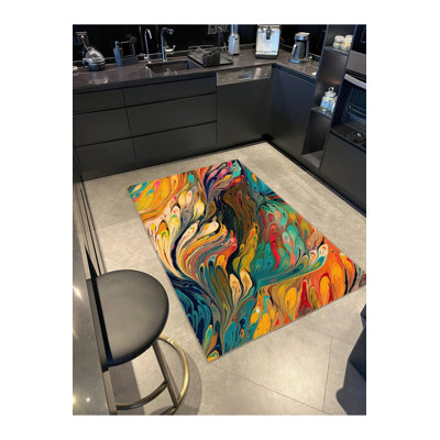 Multy Tone Creative Woven Base Washable Carpet