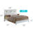 Transitional Style Full Bed In Crisp White