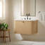 Meuble-lavabo mural 30 po avec lavabo en marbre Zia-111150387