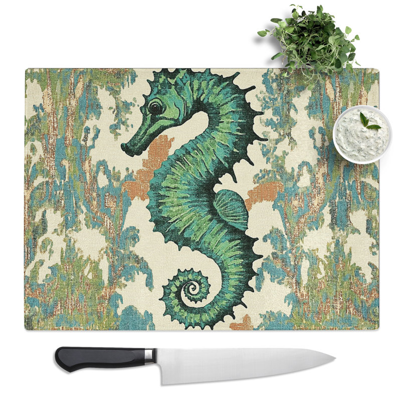 Seahorse Vol.1  Glass Chopping Board