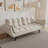57 inch beige sofa soft two armrests throw pillow pillow