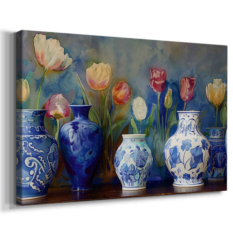 Série Floral - Cxx - Cavas enveloppés de galerie, 8 x 12