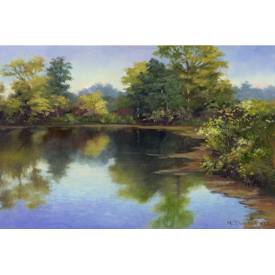 Summer Pond - Wrapped Canvas Painting